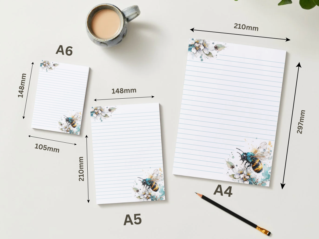 Bee & Blossom Letter Writing Pad