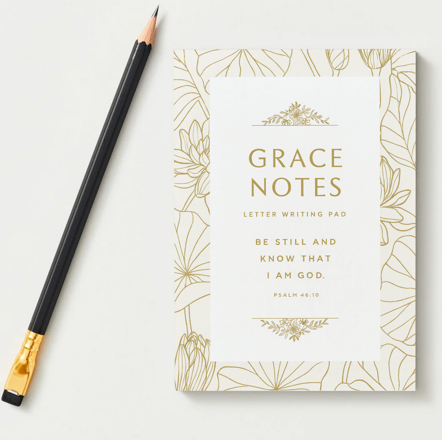 Grace Notes A5 Letter Writing Pad – 50 Sheets, Single-Sided, Scripture-Inspired