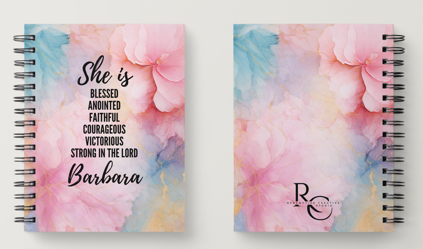 She Is....A5 Spiral Bound Personalised Notebook