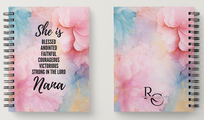 She Is....A5 Spiral Bound Personalised Notebook