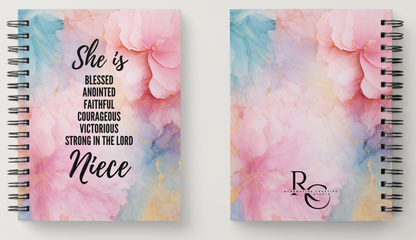 She Is....A5 Spiral Bound Personalised Notebook