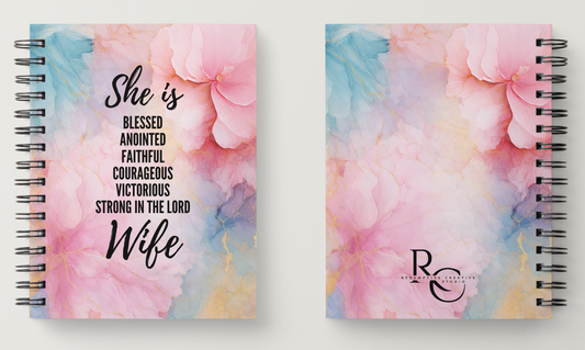 She Is....A5 Spiral Bound Personalised Notebook