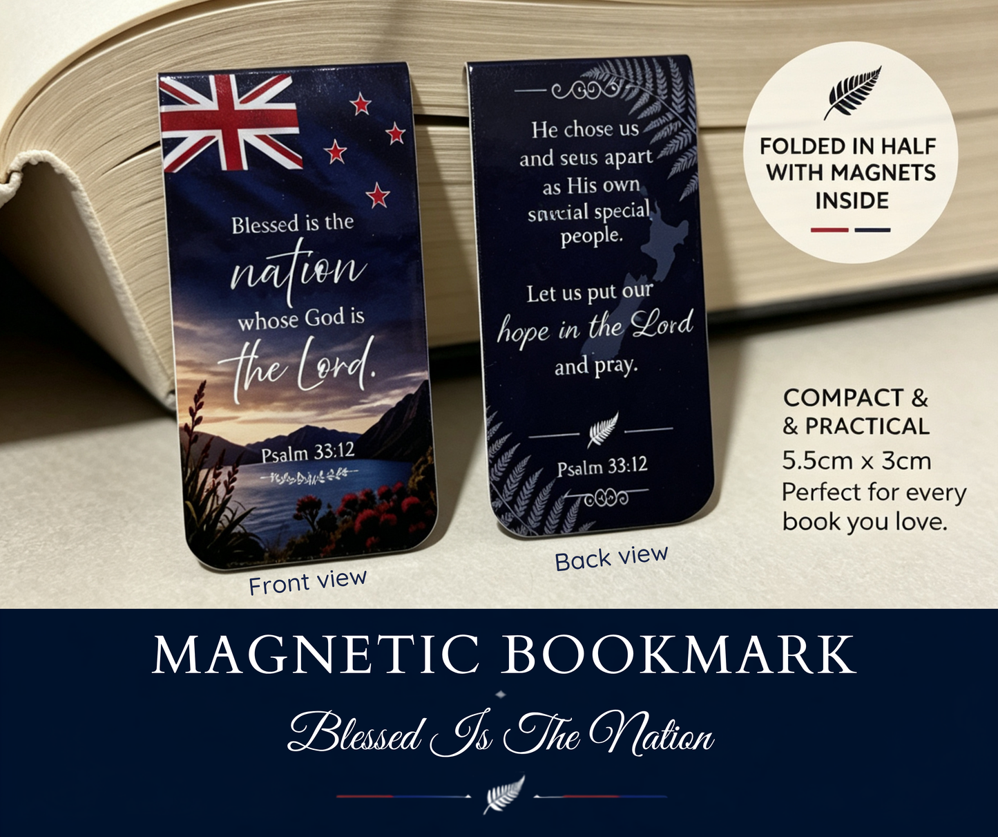 Faith & Aotearoa Collection - Magnetic Bookmark