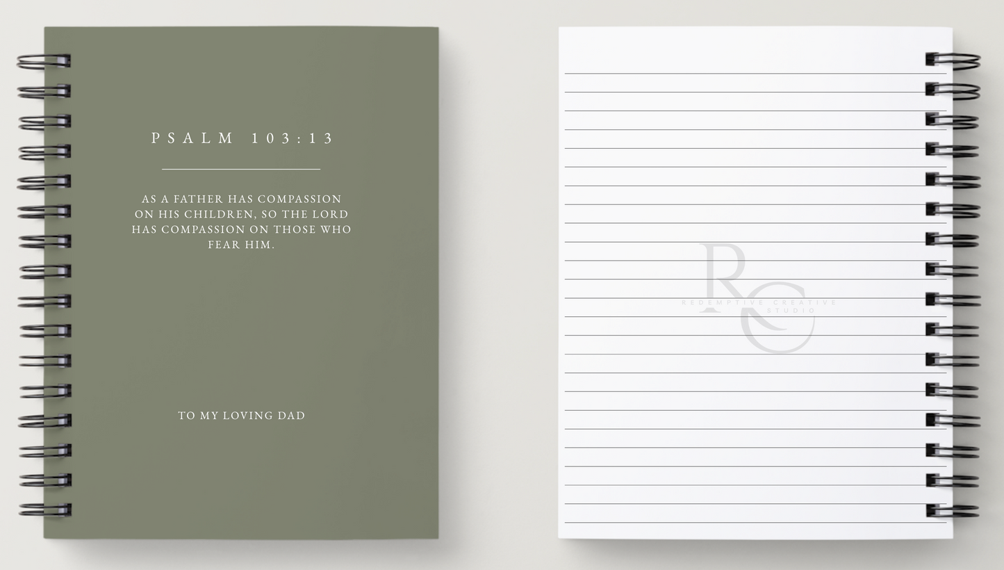 A5 Personalised Christian Notebook