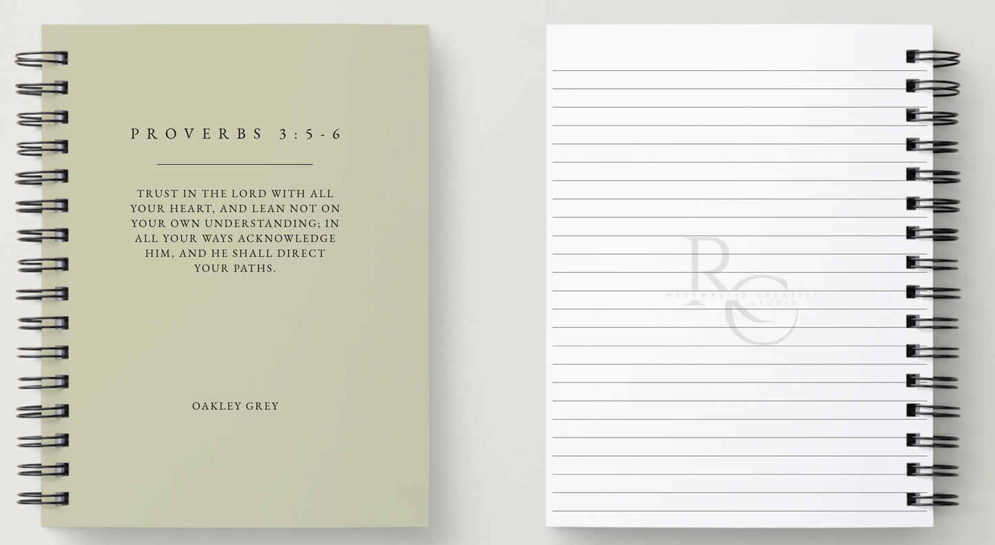 A5 Personalised Christian Notebook