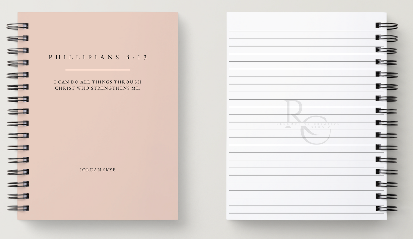 A5 Personalised Christian Notebook