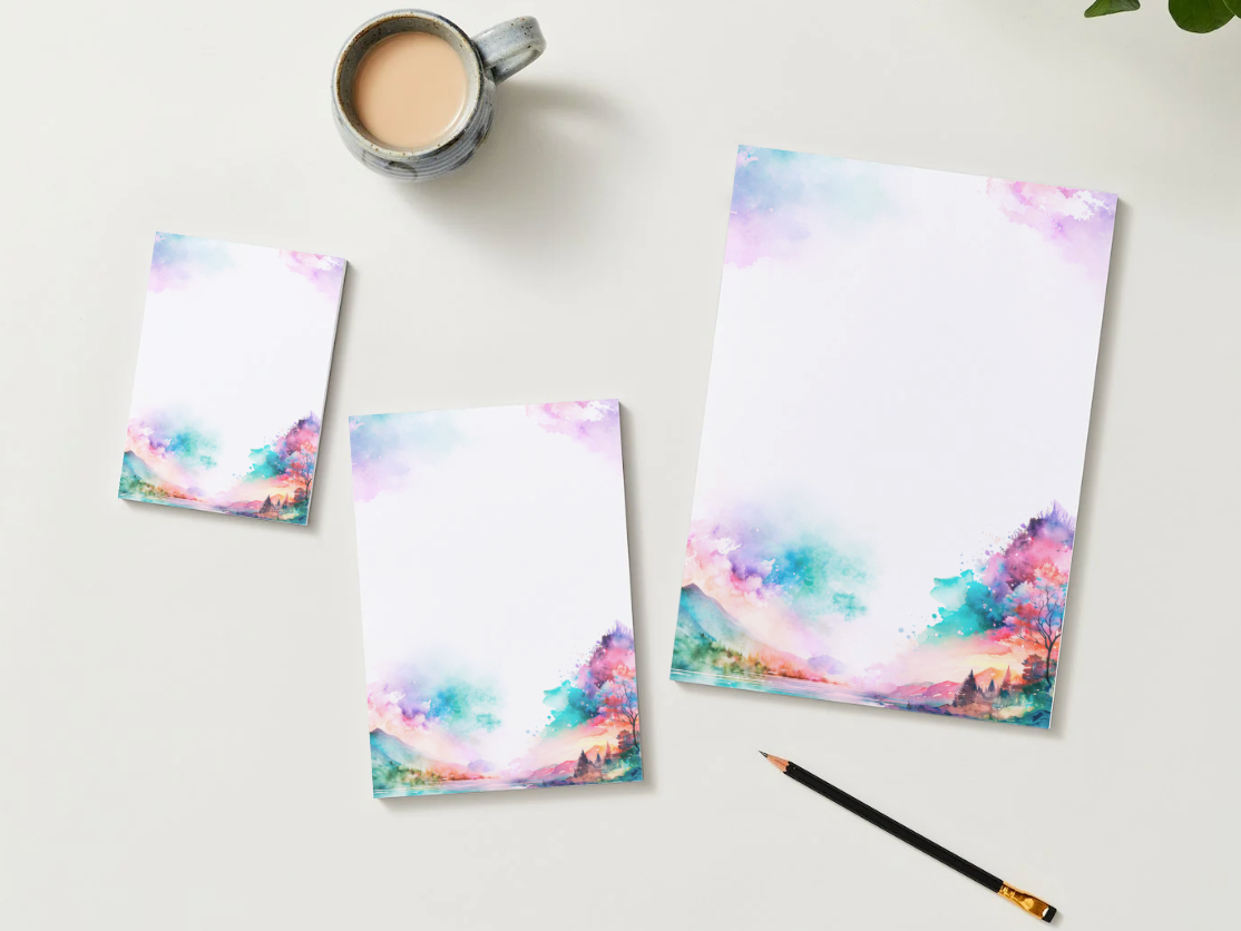 Mountain & Sea Notepad