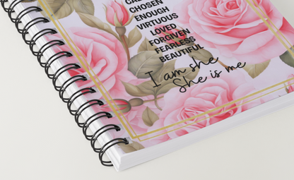 I Am She...She Is Me - A5 Note Spiral Bound Notebook