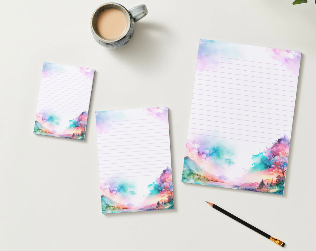 Mountain & Sea Notepad